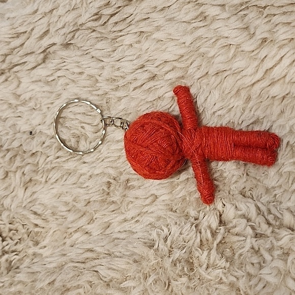 Red Voodoo Doll Keychain - Picture 2 of 5